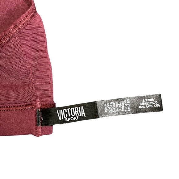 Victoria Sport Dusty Rose‎ Laser Cut Strappy Sports Bra Small - Picture 3 of 4